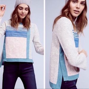 Anthropologie 9-H15 STCL Patchwork Sweater